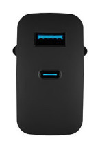 foto de CARGADOR NATEC RIBERA GAN 65W PD3.0 QC3.0 1XUSB-A + 1XUSB-C NEGRO