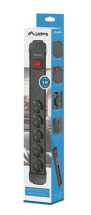 foto de REGLETA LANBERG SP1 5 TOMAS SCHUKO PROTECCION HASTA 2500W NEGRA 3M