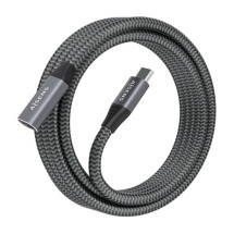 foto de CABLE AISENS USB 3.2 GEN2X2 ALU 20GBPS 8K30 5A 100W USB-C M/H 2.0M