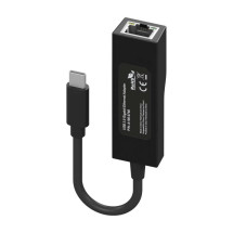 foto de CONVERSOR AISENS USB3.1 GEN1 USB-C A ETHERNET GIGABIT NEGRO 11CM