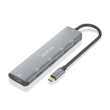 foto de HUB AISENS USB 3.2 GEN1 USB-C/M-USB-C PD100W/H-USB-C/H-3XUSB-A/H