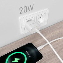 foto de CARGADOR AISENS USB-C PD3.0 1 PUERTO 1XUSB-C 20W BLANCO