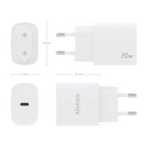 foto de CARGADOR AISENS USB-C PD3.0 1 PUERTO 1XUSB-C 20W BLANCO