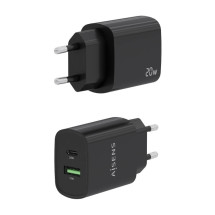 foto de CARGADOR AISENS 20W 1XUSB-C PD3.0 1XUSB-A QC3.0 NEGRO