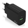 foto de CARGADOR AISENS 20W 1XUSB-C PD3.0 1XUSB-A QC3.0 NEGRO