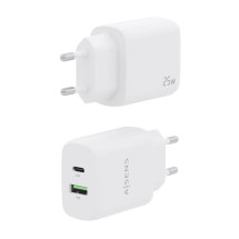 foto de CARGADOR AISENS 25W 1XUSB-C PD3.0 1XUSB-A QC3.0 BLANCO