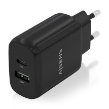 foto de CARGADOR AISENS 25W 1XUSB-C PD3.0 1XUSB-A QC3.0 NEGRO