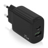 foto de CARGADOR AISENS 25W 1XUSB-C PD3.0 1XUSB-A QC3.0 NEGRO