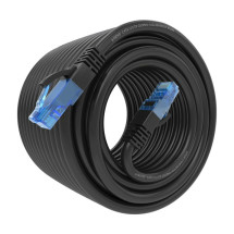 foto de CABLE RED AISENS LATIGUILLO RJ45 CAT.6 UTP AWG26 CCA NEGRO 15M
