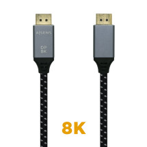 foto de CABLE AISENS DISPLAYPORT V1.4 8K60HZ DP M-DP M GRIS NEGRO 3.0M