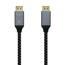 foto de CABLE AISENS DISPLAYPORT V1.4 8K60HZ DP M-DP M GRIS NEGRO 3.0M