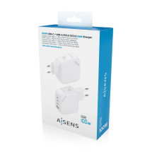 foto de CARGADOR AISENS GAN 100W 3XUSB-C PD3.0 QC4.0 1XUSB-A QC3.0 BLANCO