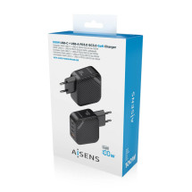 foto de CARGADOR AISENS GAN 100W 3XUSB-C PD3.0 QC4.0 1XUSB-A QC3.0 NEGRO