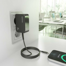 foto de CARGADOR AISENS GAN 65W PD3.0 1XUSB-C 1.8M NEGRO