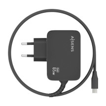foto de CARGADOR AISENS GAN 65W PD3.0 1XUSB-C 1.8M NEGRO