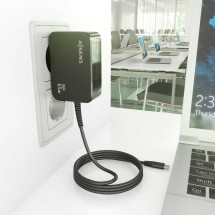 foto de CARGADOR AISENS GAN 65W PD3.0 1XUSB-C 1.8M NEGRO