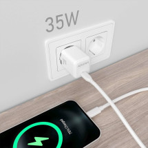foto de CARGADOR AISENS GAN 35W 1XUSB-C PD3.0 QC4.0 BLANCO