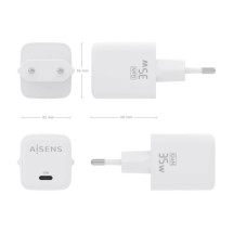 foto de CARGADOR AISENS GAN 35W 1XUSB-C PD3.0 QC4.0 BLANCO
