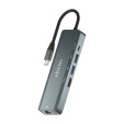 foto de HUB AISENS 5 EN 1 USB-C A 1XHDMI 1XRJ45 2XUSB 1XPD 15CM