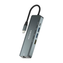 foto de HUB AISENS 5 EN 1 USB-C A 1XHDMI 1XRJ45 2XUSB 1XPD 15CM