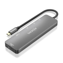 foto de USB-C DOCK AISENS 6 EN 1 USB-C A 1XHDMI 2XUSB-A 1XUSB-C PD 100W 15CM