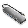 foto de USB-C DOCK AISENS 6 EN 1 USB-C A 1XHDMI 2XUSB-A 1XUSB-C PD 100W 15CM