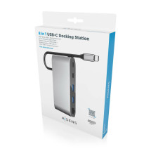 foto de USB-C DOCK AISENS 8 EN 1 HDMI VGA RJ45 2XUSB-A 2XUSB-C 5G USB-C PD