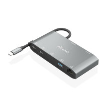 foto de USB-C DOCK AISENS 8 EN 1 HDMI VGA RJ45 2XUSB-A 2XUSB-C 5G USB-C PD