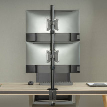 foto de SOPORTE MESA AISENS GIRATORIO E INCLINABLE 2 MONITOR/TV 9KG 17-32