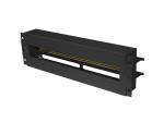 PANEL LANBERG DE DISTRIBUCION DE TENSION 19'' 3U CON RAIL DIN TS-35 NEGRO