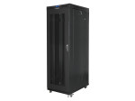 foto de ARMARIO LANBERG RACK 19 27U 800X1200 PUERTA MESH CON LCD FLAT PACK NEGRO