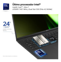foto de PORTATIL LG GRAM U7-155H 16GB 512GB 17 WQXGA W11H