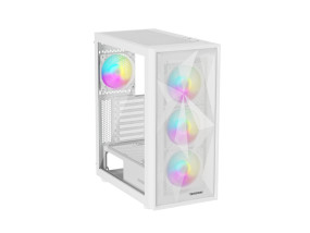 foto de CAJA GAMING GENESIS DIAXID 605 ARGB ATX MEDIATORRE 1XUSB-C 2XUSB3.0 WH SIN PSU