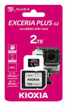 foto de MICRO SD KIOXIA 2TB EXCERIA PLUS G2 UHS-I C10 CON ADAPTADOR