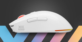 foto de RATON GAMING GENESIS ZIRCON XIII CUSTOMIZABLE INALAMBRICO 26000 DPI BLANCO