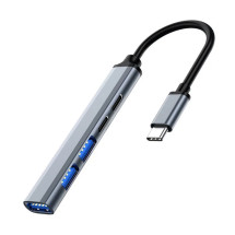 foto de HUB EWENT USB 3.2 GEN TIPO-C GRIS