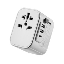 foto de ADAPTADOR DE VIAJE EWENT 2 PUERTOS USB Y TIPO-C USA/UK/AUS/CHINA