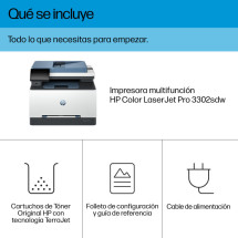 foto de HP LaserJet Pro 3302sdw Inal?mbrico Multifunction Color Impresora, Fotocopiadora, esc?ner; D?plex