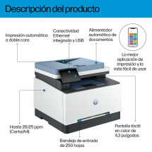 foto de IMPRESORA HP MUKLTIFUNCION LASER COLOR PRO MFP 3302FDN