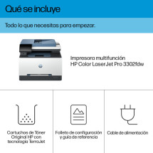 foto de HP LaserJet Pro 3302fdw Inal?mbrico Multifunction Color Impresora, Fotocopiadora, esc?ner; D?plex