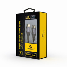 foto de CABLE HDMI 2.0 4K 60HZ GEMBIRD CCBP-HDMI-3M PREMIUM TRENZADO ETHERNET 3M NEGRO
