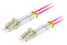 foto de CABLE FIBRA OPTICA LANBERG 0.5 M MULTI LC/UPC-LC/UPC DUPLEX OM4 50/125 LSZH VI