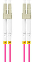 foto de CABLE FIBRA OPTICA LANBERG 0.5 M MULTI LC/UPC-LC/UPC DUPLEX OM4 50/125 LSZH VI