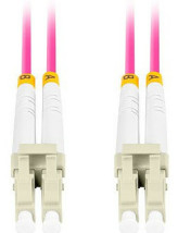 foto de CABLE FIBRA OPTICA LANBERG 0.5 M MULTI LC/UPC-LC/UPC DUPLEX OM4 50/125 LSZH VI