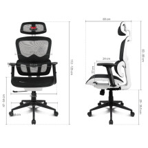 foto de SILLA GAMING DRIFT DRAIR 200  TEJIDO NEGRO / BLANCO MALLA