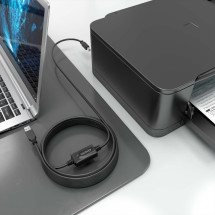 foto de CABLE USB 2.0 AISENS CON AMPLIFICADOR TIPO A/M-B/M, NEGRO, 10M