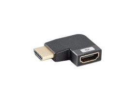 foto de ADAPTADOR 8K LANBERG HDMI(M) A HDMI(H) ANGULO IZQUIERDA ALUMINIO PLATA