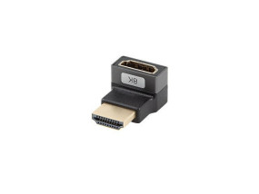 foto de ADAPTADOR 8K LANBERG HDMI(M) A HDMI(H) ANGULO ARRIBA ALUMINIO PLATA