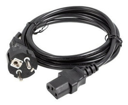 foto de CABLE DE ALIMENTACION LANBERG SCHUKO CEE 7/7 A IEC320 C13 1.8M RECTO