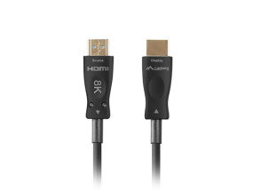 foto de CABLE HDMI AOC LANBERG V2.1 M/M OPTICO ACTIVO 8K60HZ 10M NEGRO